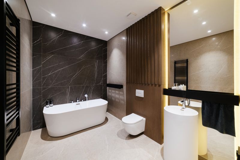 Luxurious bathroom lighting